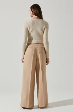 Mayte One Piece Halter Sweater Set 10 Mayte One Piece Halter Sweater Set -Chic Outfit Shop ACT17832 CREAM 6