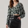Pernilla Pleated Floral Puff Sleeve Top