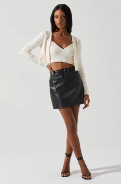 Kira Pearl Embellished Sweater Top 21 Kira Pearl Embellished Sweater Top -Chic Outfit Shop ACT17886 CREAM 1