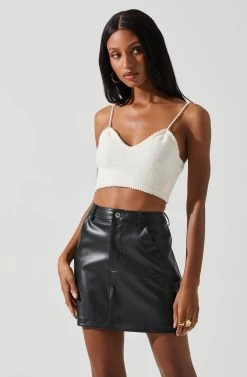 Kira Pearl Embellished Sweater Top 22 Kira Pearl Embellished Sweater Top -Chic Outfit Shop ACT17886 CREAM 4