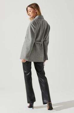 Galilea Oversized Blazer -Chic Outfit Shop ACT17892 GRAY 6