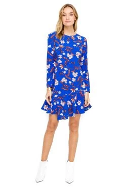 Ls Asymmetrical Hem Dress