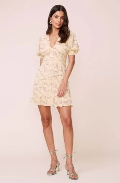 Madelyn Floral Dress -Chic Outfit Shop ADR100233 YELLOWFLORAL 2