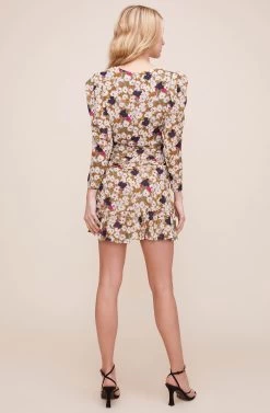 3/4 Sleeve Cinch Waist Floral Dress -Chic Outfit Shop ADR100577 OLIVE FLORAL 5 a122ed8e 6705 4e5f 9b9c 8d3ee3d283b7