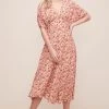 Dolman V Neck Floral Midi Dress -Chic Outfit Shop ADR100605 BLUSH MULTI FLORAL 1 53440d2d 0265 4932 947a c8a195fc7dc2