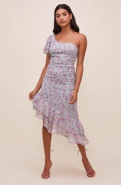 Lisa Floral One Shoulder Dress