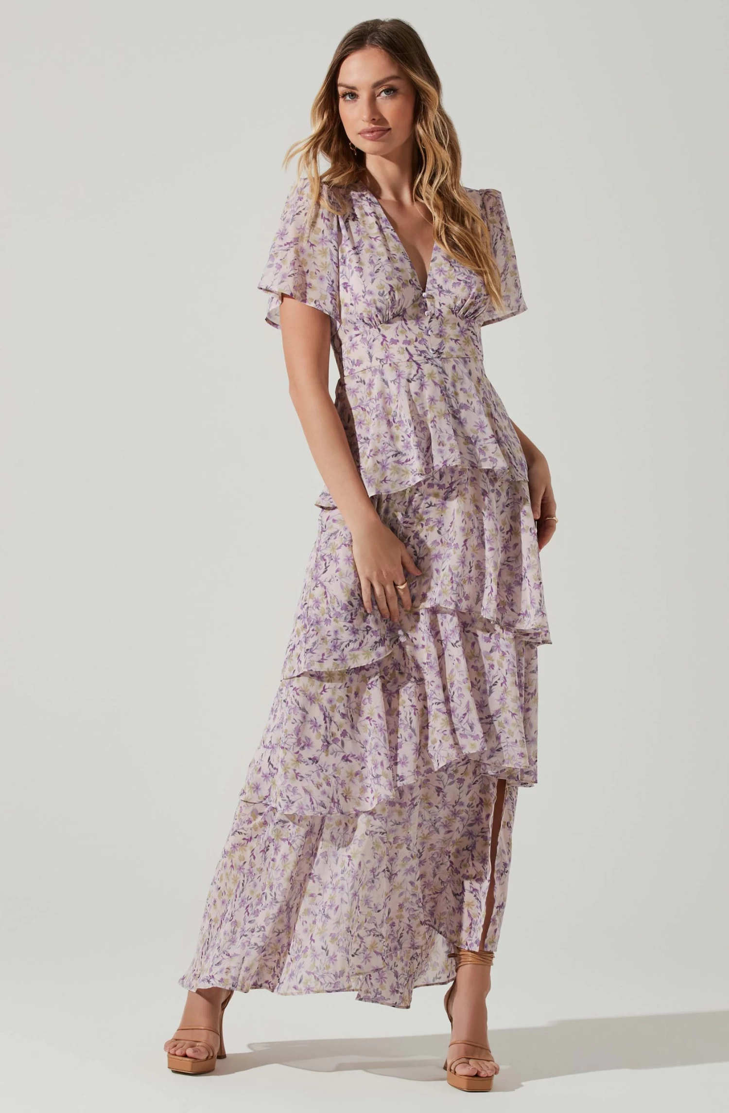 Tayla Floral Tiered Midi Dress 3 Tayla Floral Tiered Midi Dress