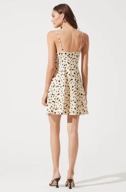 Cowl Slip Dress -Chic Outfit Shop ADR100802B 003 CREAM ANI 769