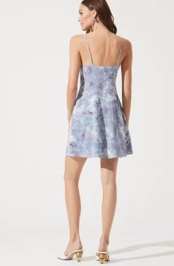 Cowl Slip Dress -Chic Outfit Shop ADR100802B 003 PURPLE MARBLE 773