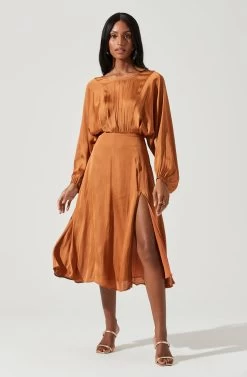 Marin Dolman Sleeve Midi Dress -Chic Outfit Shop ADR100916 AMBER 1806 a417edbf f6bb 4240 9980 b1c7c8b25267