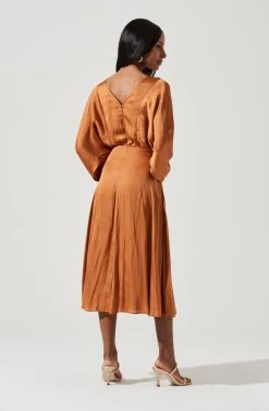 Marin Dolman Sleeve Midi Dress -Chic Outfit Shop ADR100916 AMBER 1815
