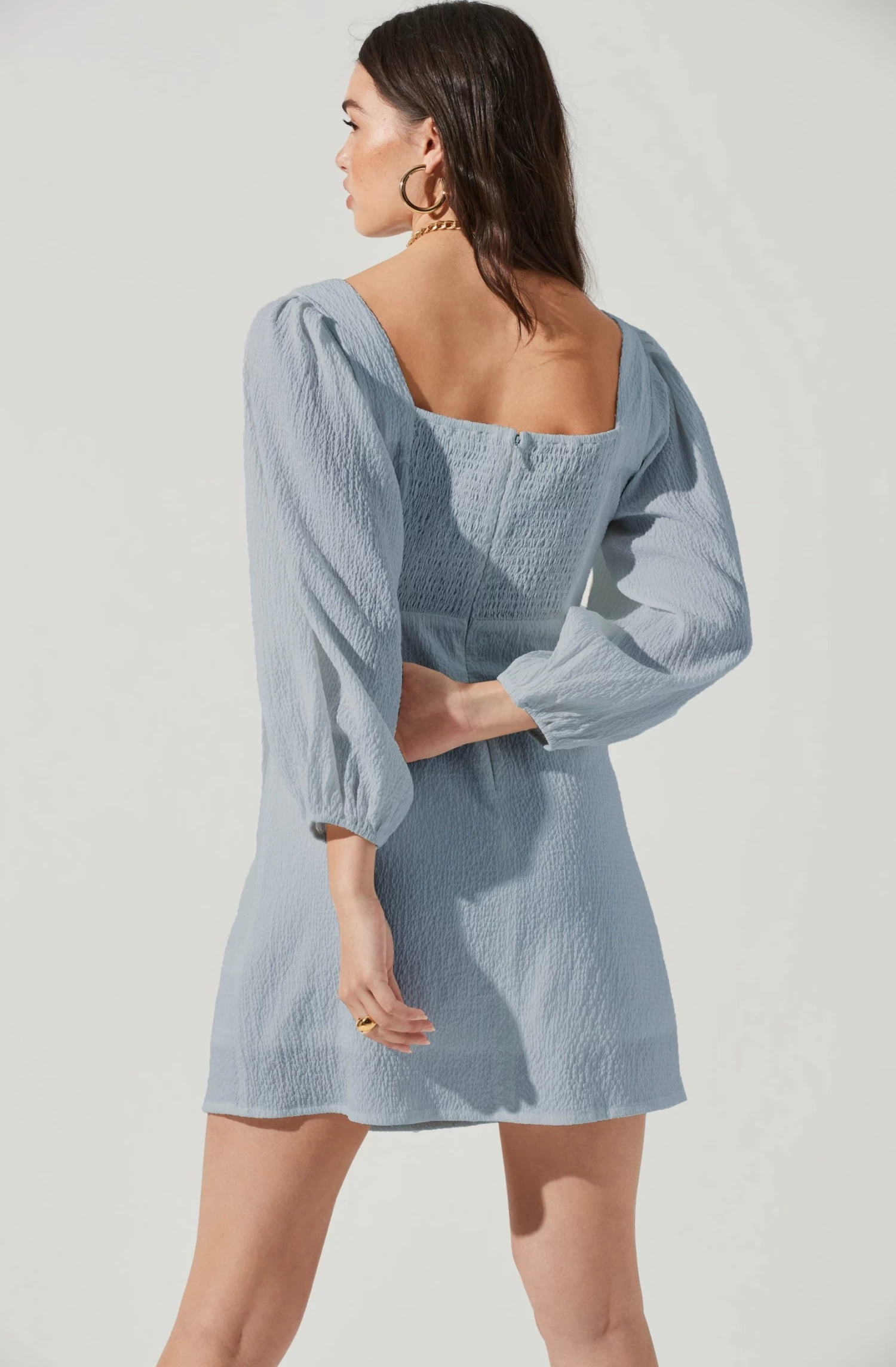 Center Cutout Wrap Skirt Mini Dress 21 Center Cutout Wrap Skirt Mini Dress - Image 19