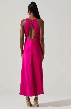 Ruched Bust Maxi Dress -Chic Outfit Shop ADR101433 FUCHSIA 5