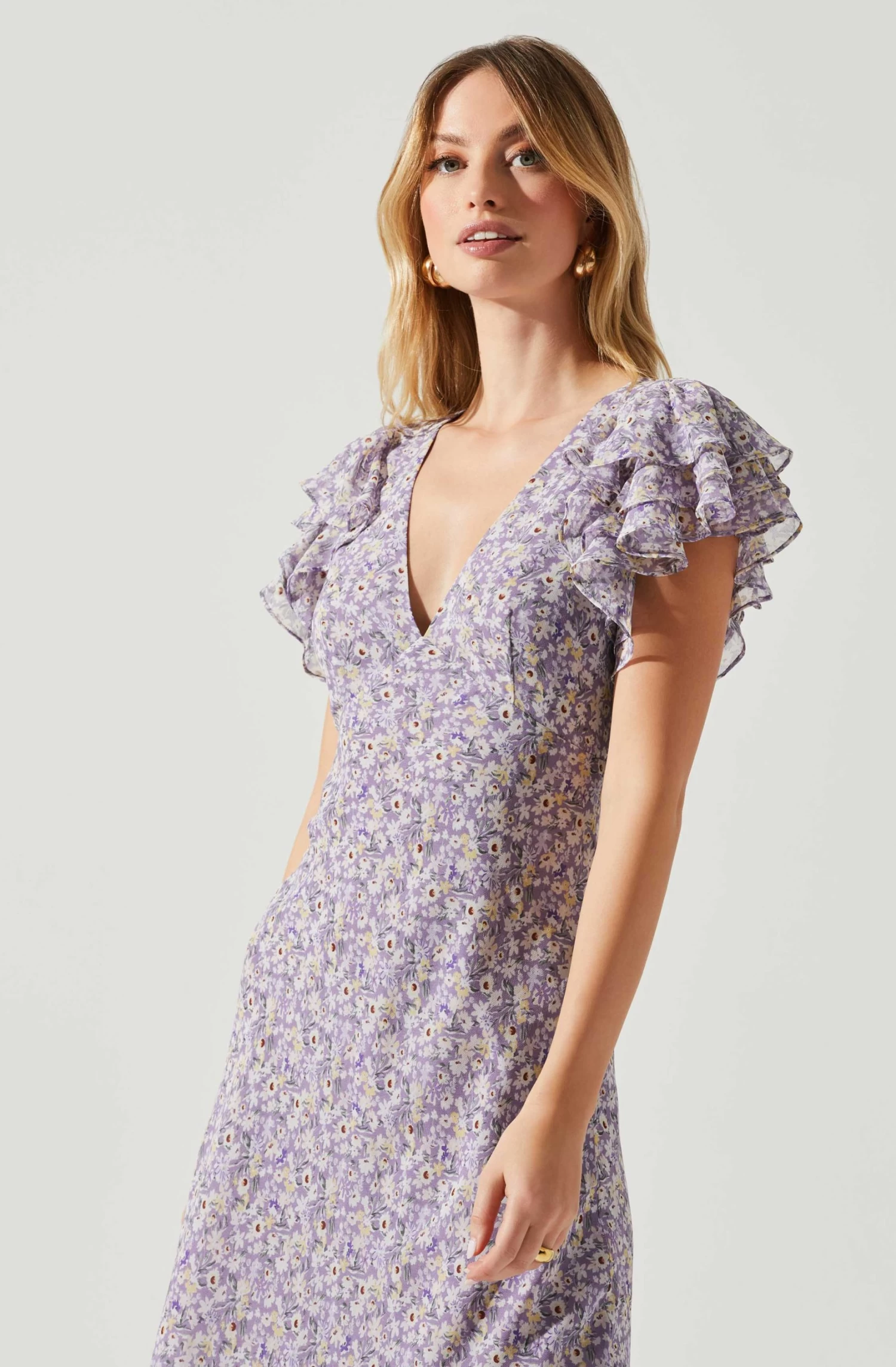 Celestine Floral Ruffle Midi Dress 4 Celestine Floral Ruffle Midi Dress - Image 2