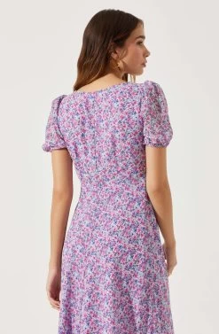 Sweetheart Neck Floral Twist Bust Maxi Dress 30 Sweetheart Neck Floral Twist Bust Maxi Dress -Chic Outfit Shop ADR101729 PINKPURPLEBLUEDIT 6