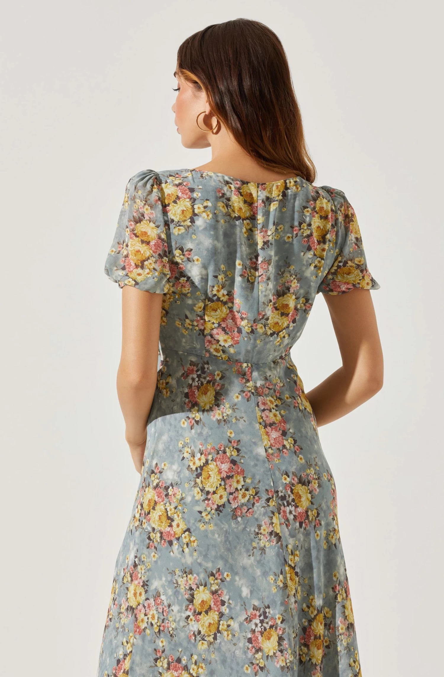 Sweetheart Neck Floral Twist Bust Maxi Dress 19 Sweetheart Neck Floral Twist Bust Maxi Dress - Image 17