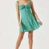Sweetheart Neck Open Back Mini Dress -Chic Outfit Shop ADR101821 GREENBLUEFLORAL 1