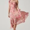 Camelia Floral Midi Dress 2 Camelia Floral Midi Dress -Chic Outfit Shop ADR101861C PINKGREENFLORAL 1