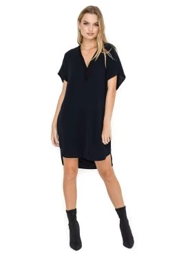 V Neck Shift Dress