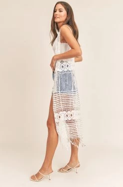 Sun Chaser Crochet Cover Up 12 Sun Chaser Crochet Cover Up -Chic Outfit Shop AMB NF00002121 BEIGE 3