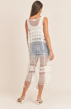 Sun Chaser Crochet Cover Up 13 Sun Chaser Crochet Cover Up -Chic Outfit Shop AMB NF00002121 BEIGE 6