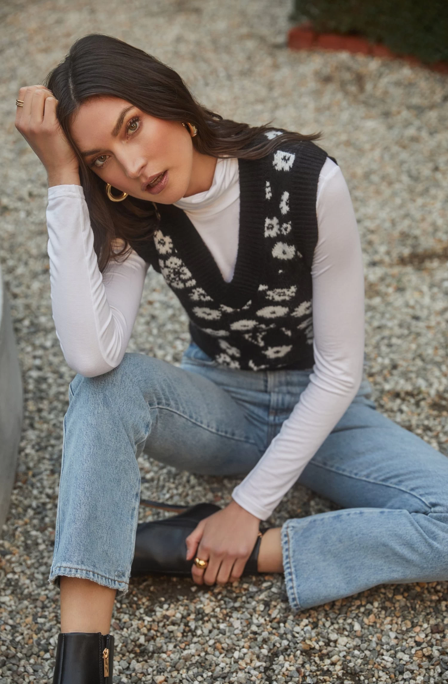 Primrose V Neck Sweater Vest 8 Primrose V Neck Sweater Vest - Image 6