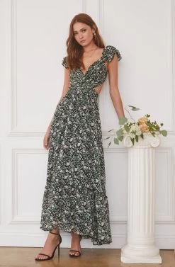 Primrose Floral Strappy Back Maxi Dress -Chic Outfit Shop ASTR FALL23 ASSETS 1844