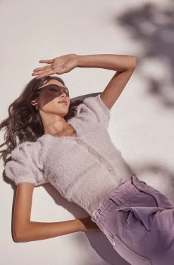 Alba Puff Sleeve Cardigan -Chic Outfit Shop ASTR SPR21 5168