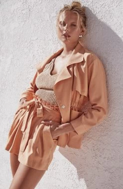 Pacific Pleated Tie Waist Shorts -Chic Outfit Shop ASTR SPR21 PT2 8097