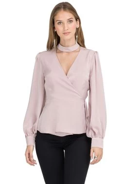 Choker Detail Wrap Top