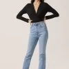 Long Sleeve Side Cutout Bodysuit