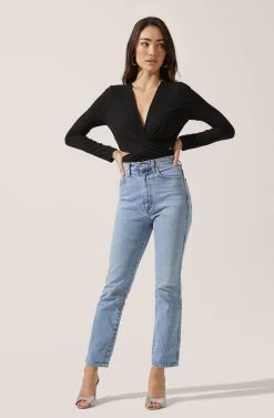 Long Sleeve Side Cutout Bodysuit