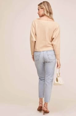 June Sweater -Chic Outfit Shop AT15919 CAMEL 4