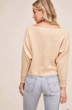 June Sweater -Chic Outfit Shop AT15919 CAMEL 5