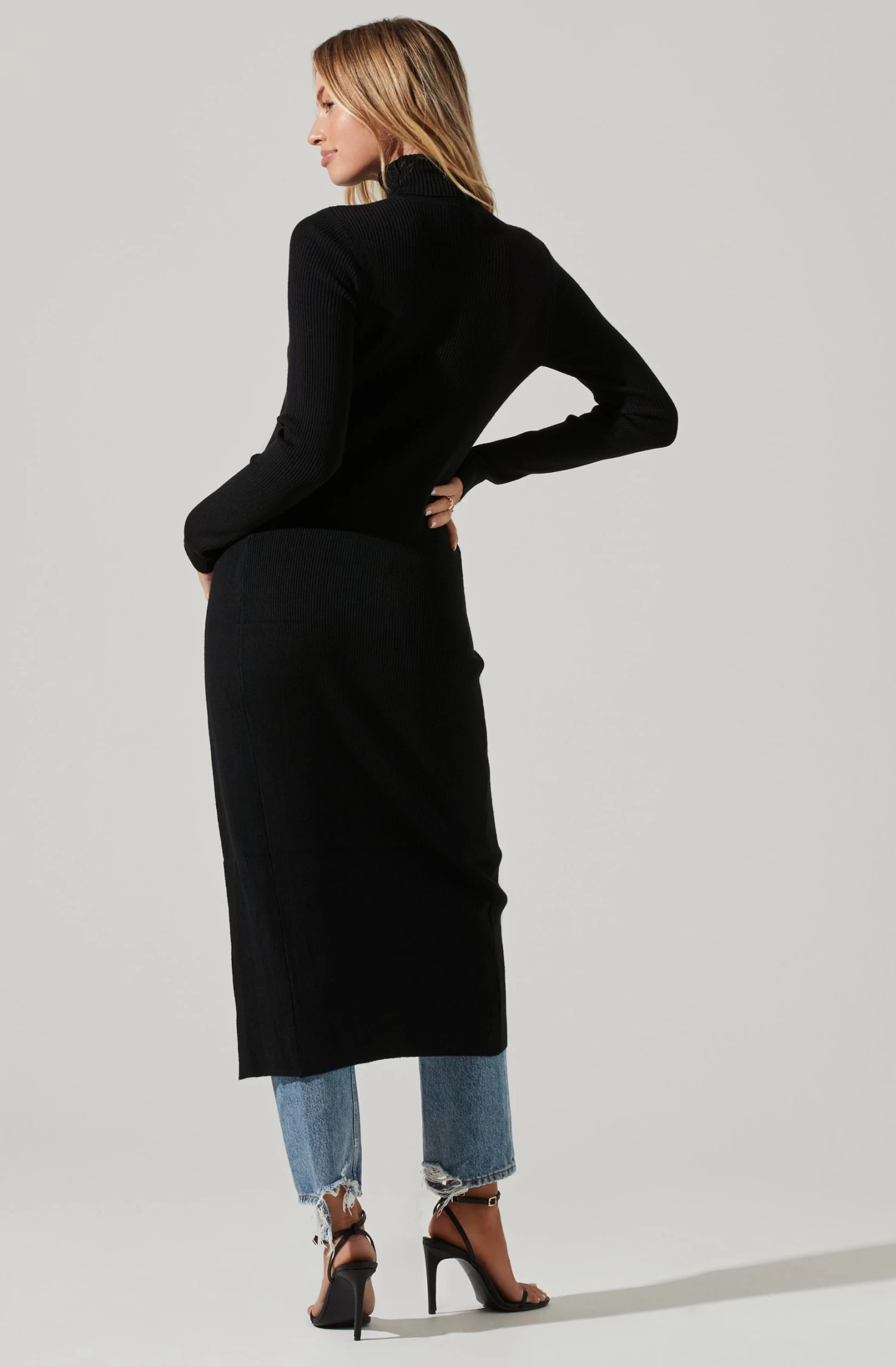 Hi Slit Turtleneck Sweater 7 Hi Slit Turtleneck Sweater - Image 5