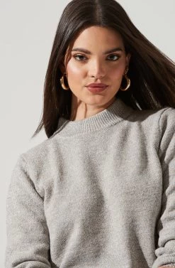 Reversible Open Back Sweater 16 Reversible Open Back Sweater -Chic Outfit Shop AT16314 GREY SILVER 4