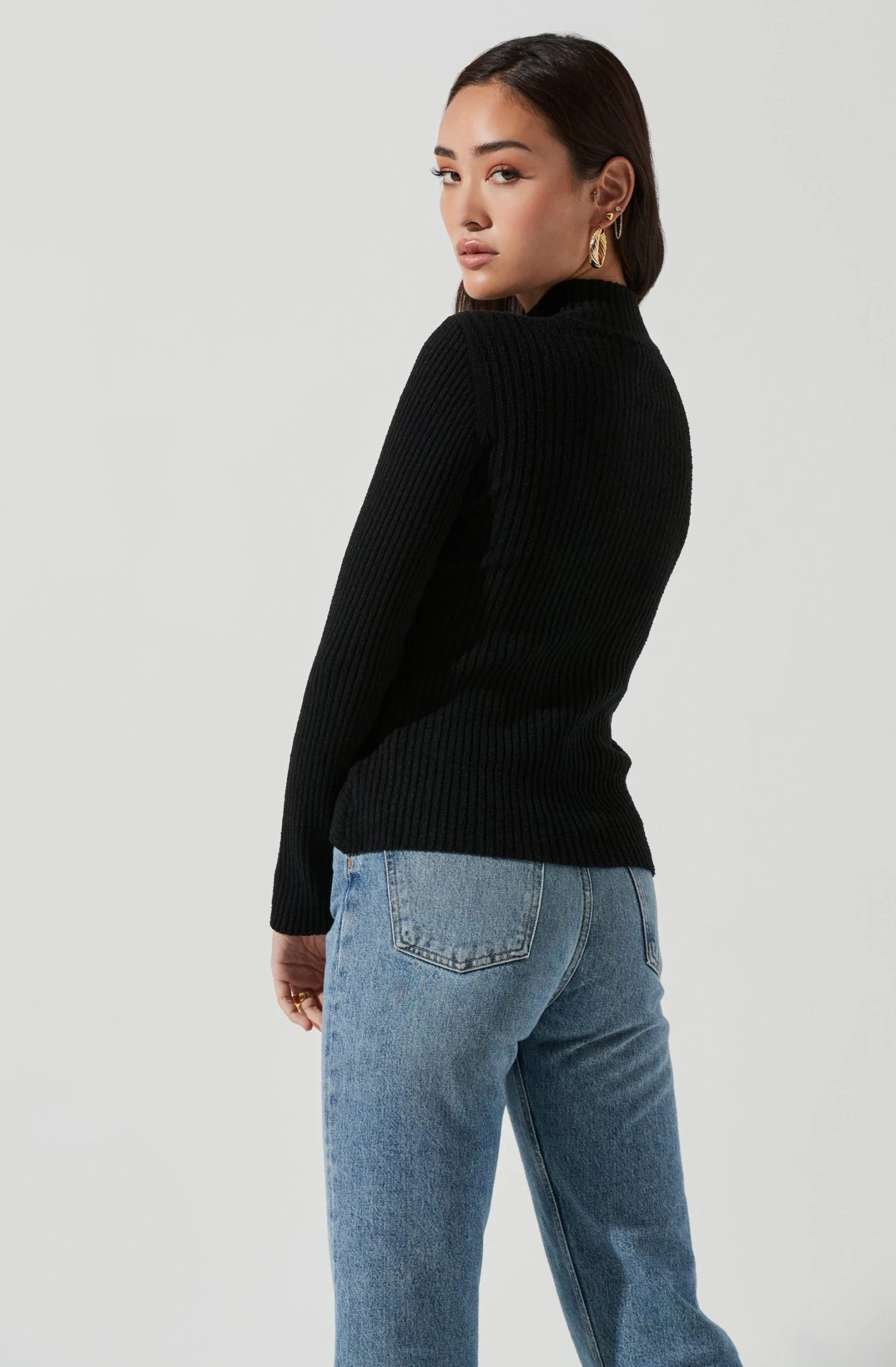 Mock Neck Cross Front Sweater 8 Mock Neck Cross Front Sweater - Image 6