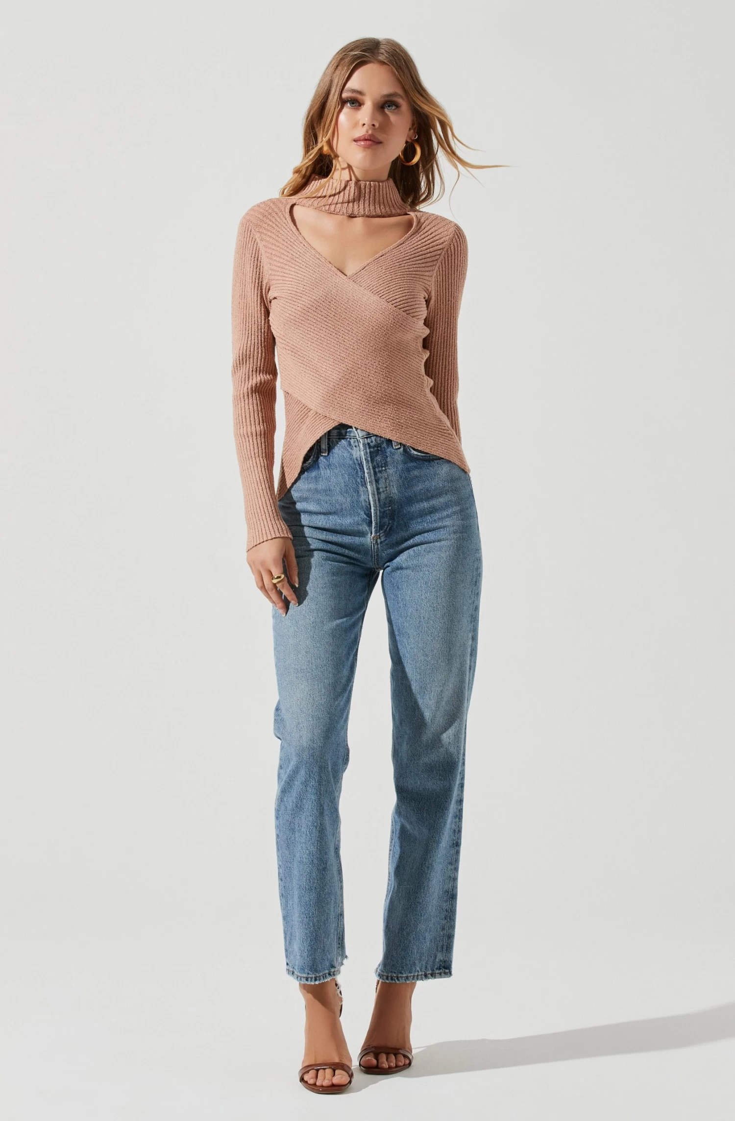 Mock Neck Cross Front Sweater 10 Mock Neck Cross Front Sweater - Image 8