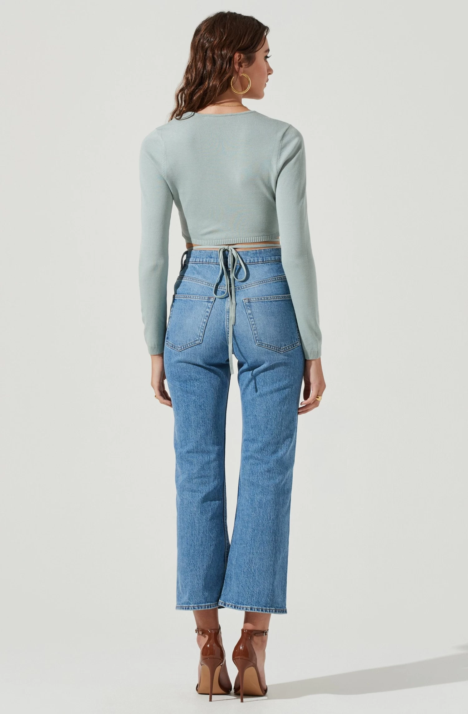 Tie Waist Wrap Sweater 10 Tie Waist Wrap Sweater - Image 8