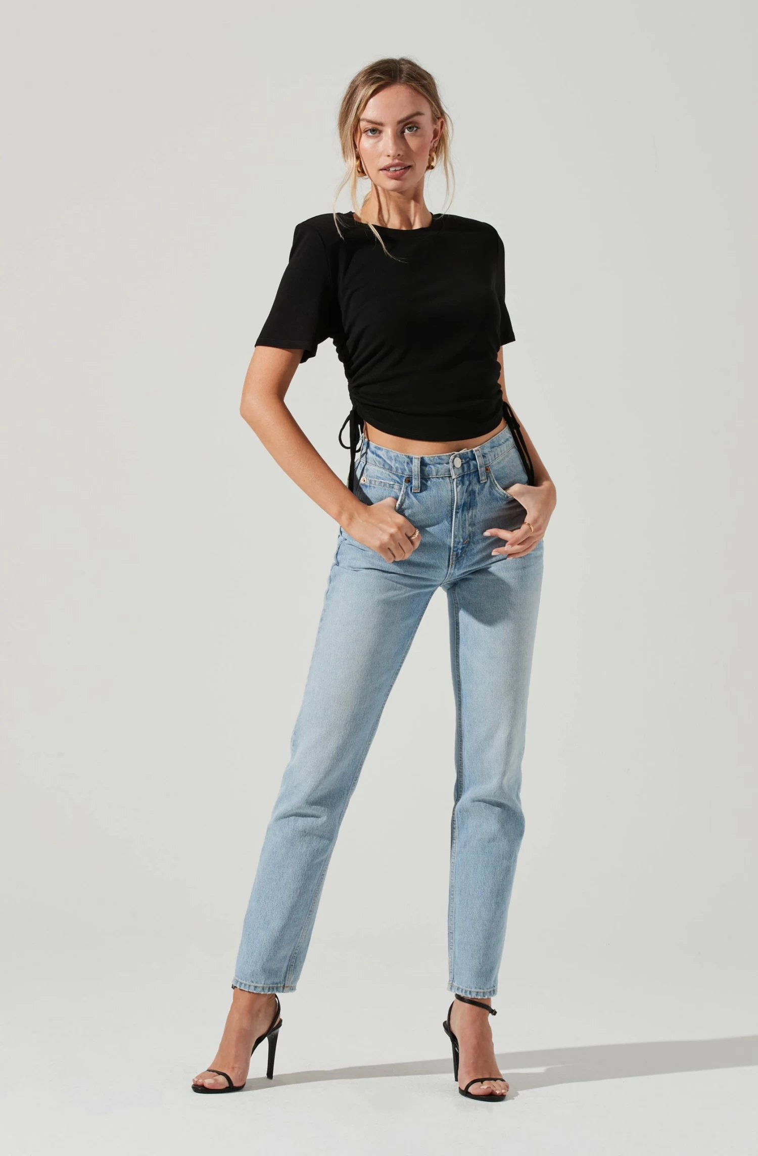 Cinched Side Crop Tee 4 Cinched Side Crop Tee - Image 2