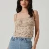 Pleated Floral Linen Cami 2 Pleated Floral Linen Cami -Chic Outfit Shop AT17248 TAUPEPINKFLORAL 3
