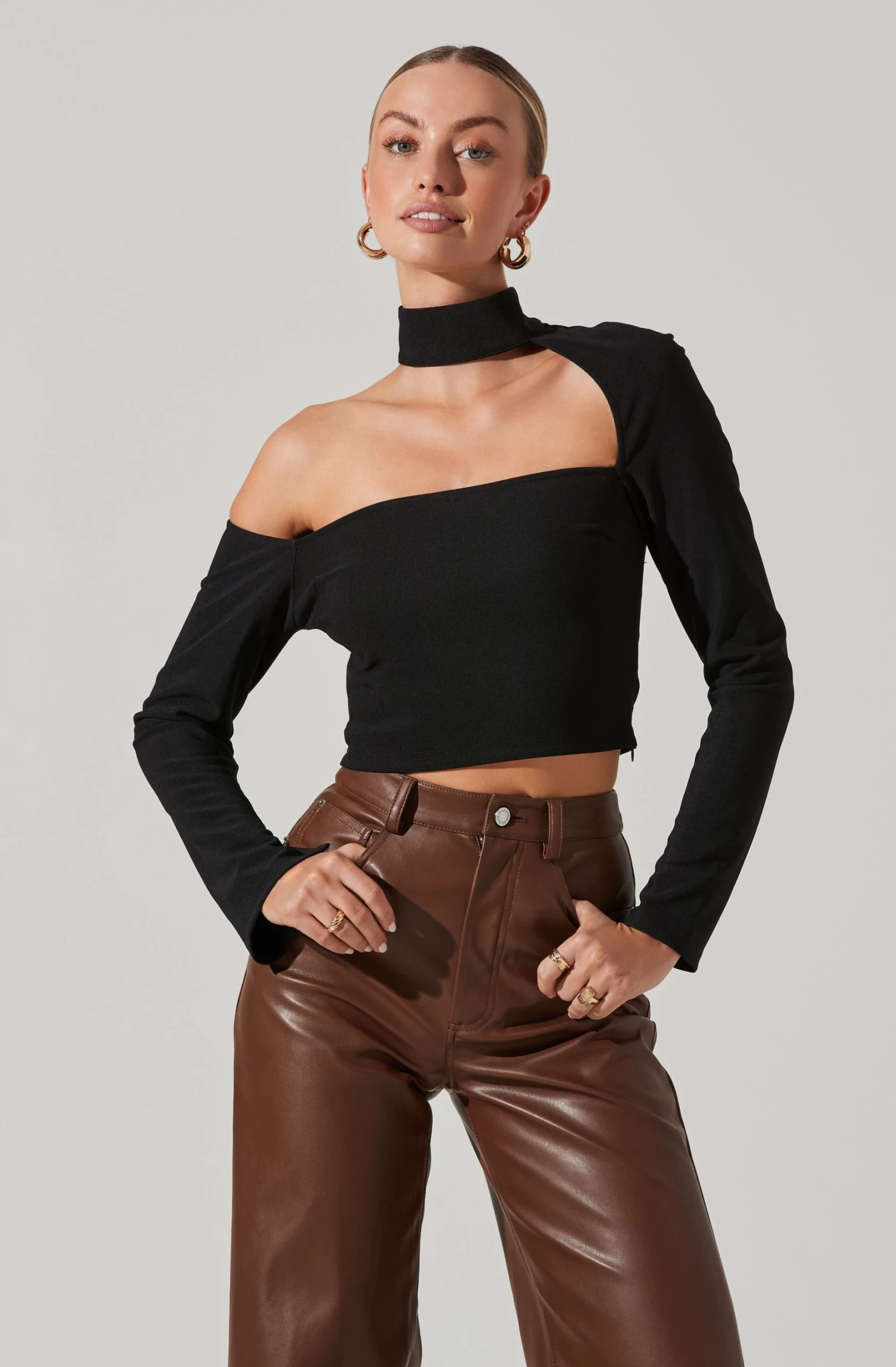 Cutout Turtle Neck Sweater 3 Cutout Turtle Neck Sweater