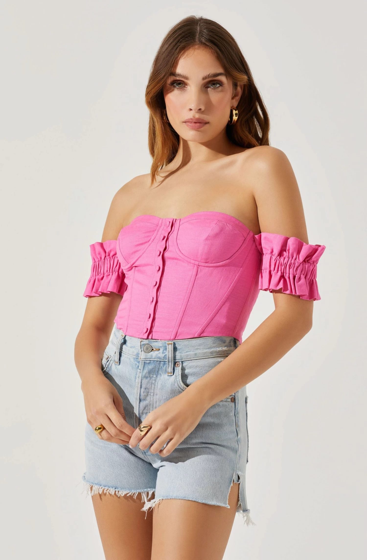 Off Shoulder Ruffle Corset Top 3 Off Shoulder Ruffle Corset Top
