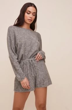 Knit Sweater And Shorts Lounge Set