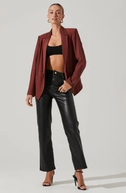 Blazer Jacket -Chic Outfit Shop LT17376 FCI GARNET 2