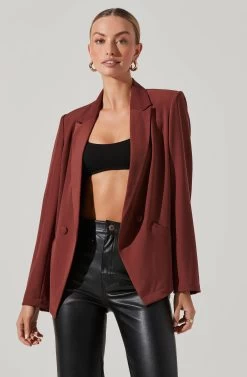 Blazer Jacket -Chic Outfit Shop LT17376 FCI GARNET 3