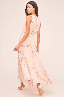 Ruffle Wrap Front Sleeveless Maxi -Chic Outfit Shop Look69 1897 Edit