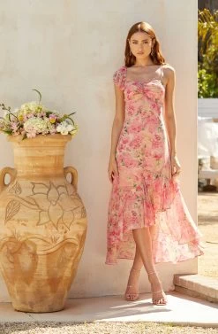 Camelia Floral Midi Dress -Chic Outfit Shop MAY SummerWeddingRefresh 5.4 7321