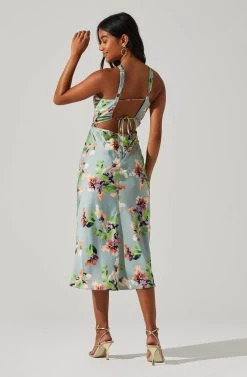 Sandrine Floral Halter Midi Dress -Chic Outfit Shop MicrosoftTeams image 33